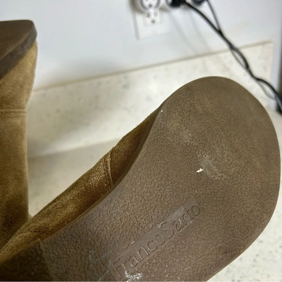 Franco Sarto Llena Brown Suede Ankle Boot Bootie​​​ - Picture 7 of 10